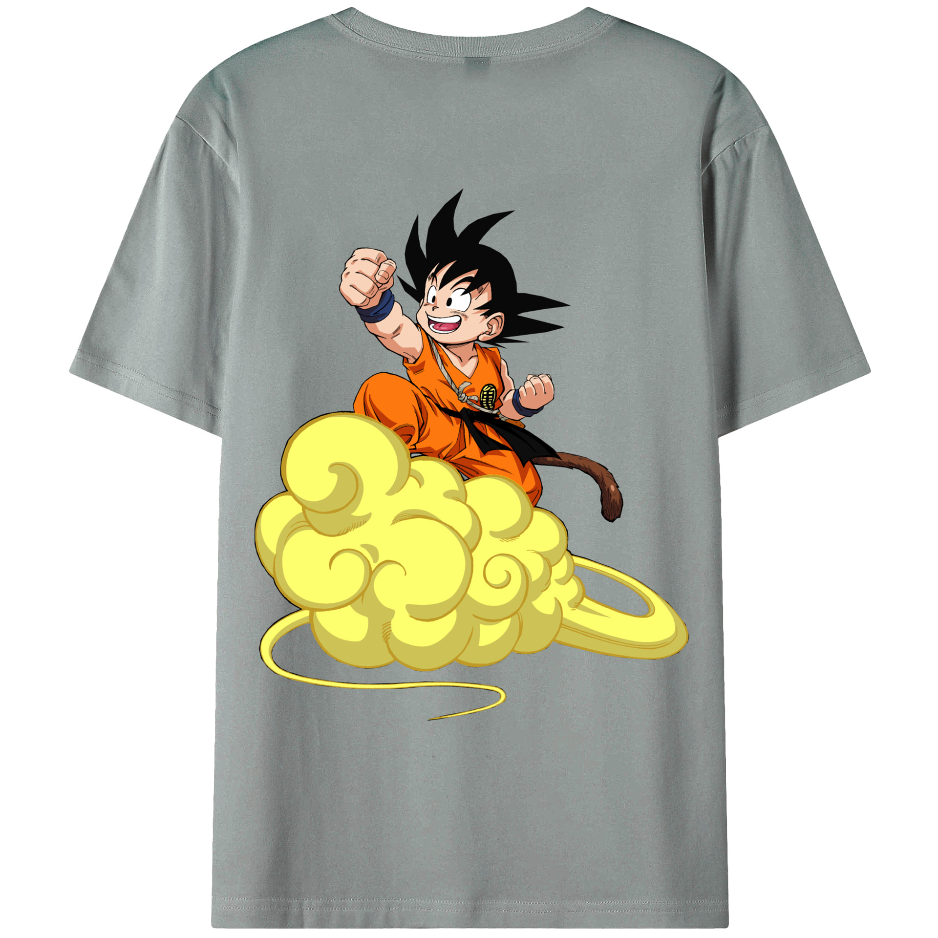 （画像用） ドラゴンボール 孫悟空（そん ごくう）Son Goku カカロット DRAGON BALL Kakarotto 綿100％ メンズ半袖Tシャツ（バックプリント） 通気性